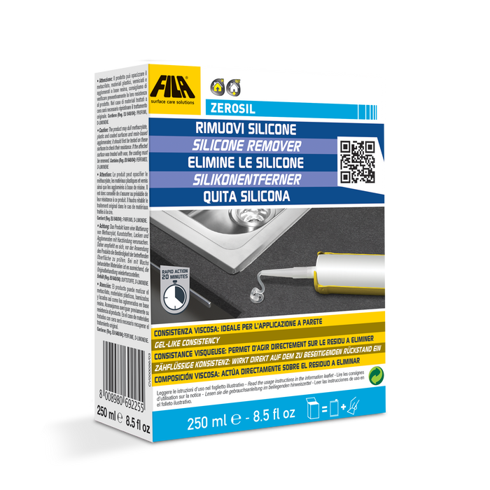 FILA ZERO SIL silicone remover (250mls)