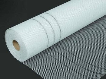 White fiberglass mesh roll