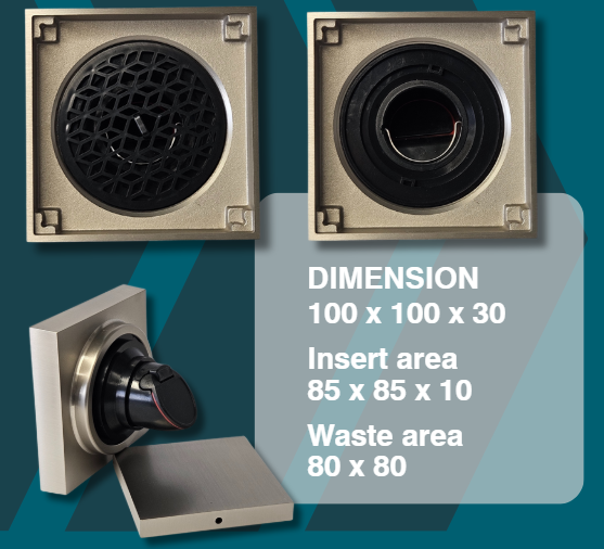 TECHNO 2-in-1 Drain " INVISITILE"