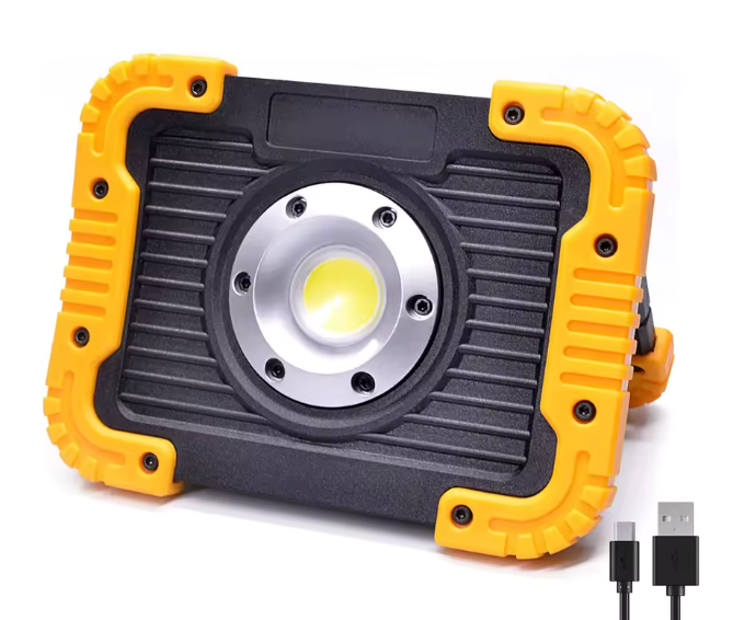 LED Work Light - Foldable, IP65 Waterproof and USB Power Bank