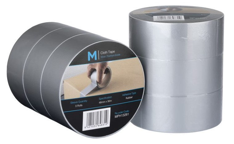 MPH - Premium Duct Tape Silver, 48mm x 30m x 250mu