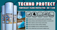 TECHNO PROTECT - Floor Protection 1mtr x 50mtr Roll