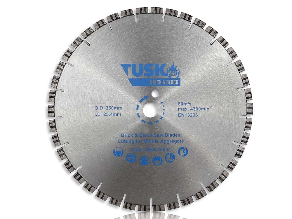 TUSK Porcelain Pro Cutting Blades - 350 x 2.6/2.0 x 10 x 25.4