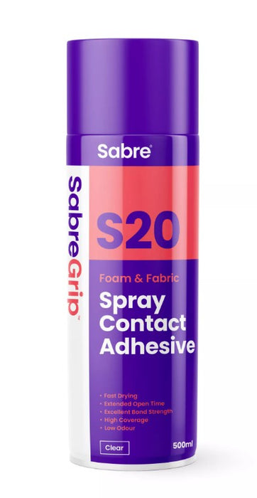 SabreGrip S20 Premium Contact Adhesive Spray 500ml
